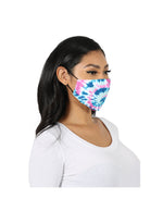Load image into Gallery viewer, Blue/White Tie Dye Face Mask
