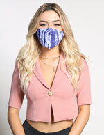Load image into Gallery viewer, Purple/White Tie Dye Face Mask
