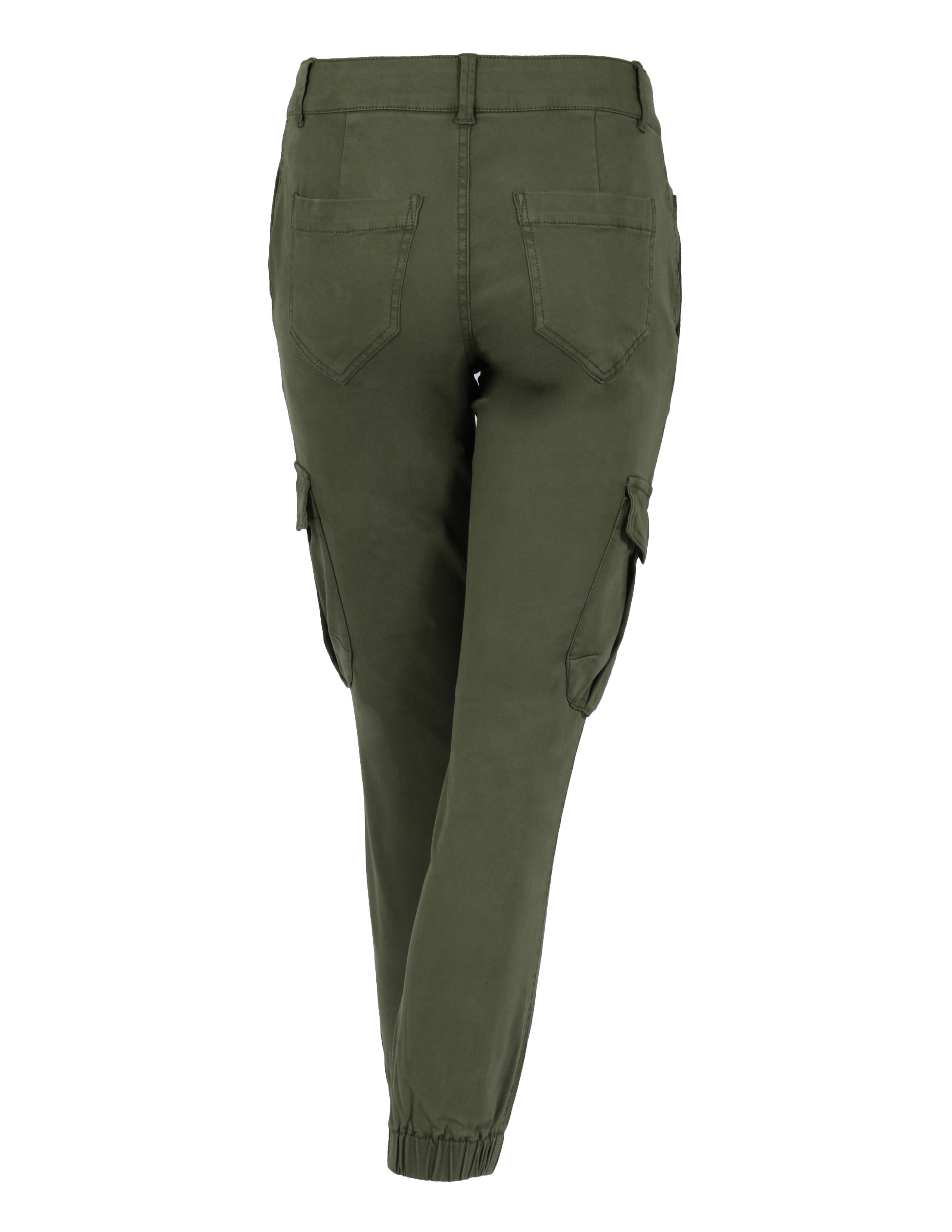 Mid Rise Crop Cargo Army Jogger