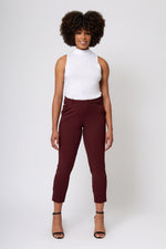 Load image into Gallery viewer, Pull-on Crop Knit Crepe Trousers
