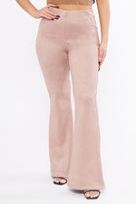 Load image into Gallery viewer, Suede High Rise Flare Pants
