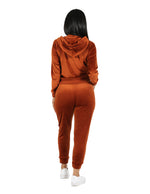 Load image into Gallery viewer, She&#39;s Verified Zip Hoodie Jacket and Jogger Velour Active Set
