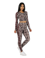 Load image into Gallery viewer, Slayer Two Piece Snake Print Leggings Set
