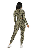 Load image into Gallery viewer, Slayer Two Piece Snake Print Leggings Set
