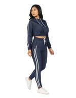 Load image into Gallery viewer, Active Denim Knit Hoodie and Jogger Set
