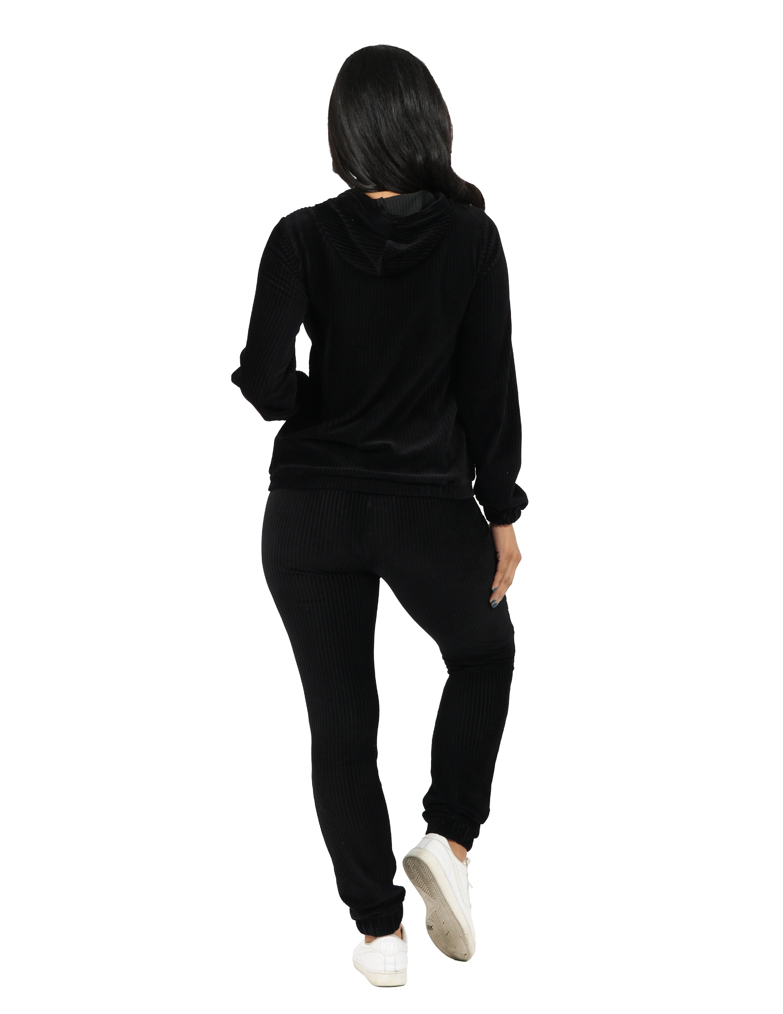 Active Rib Hoodie and Jogger Set