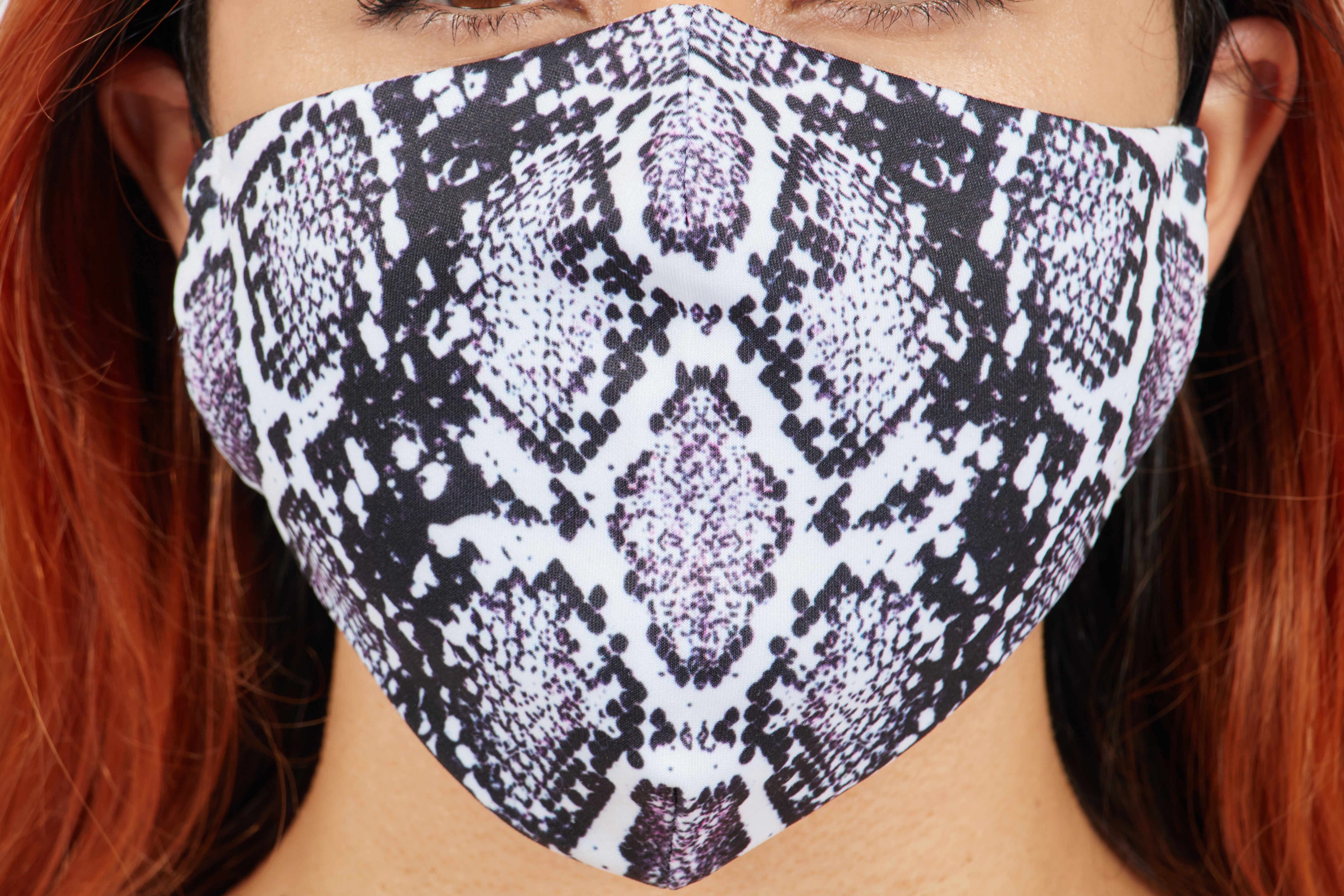 Snake Print Face Mask