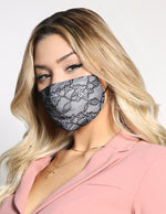 Load image into Gallery viewer, Black Lace Face Mask

