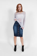 Load image into Gallery viewer, Button Midi Skirt
