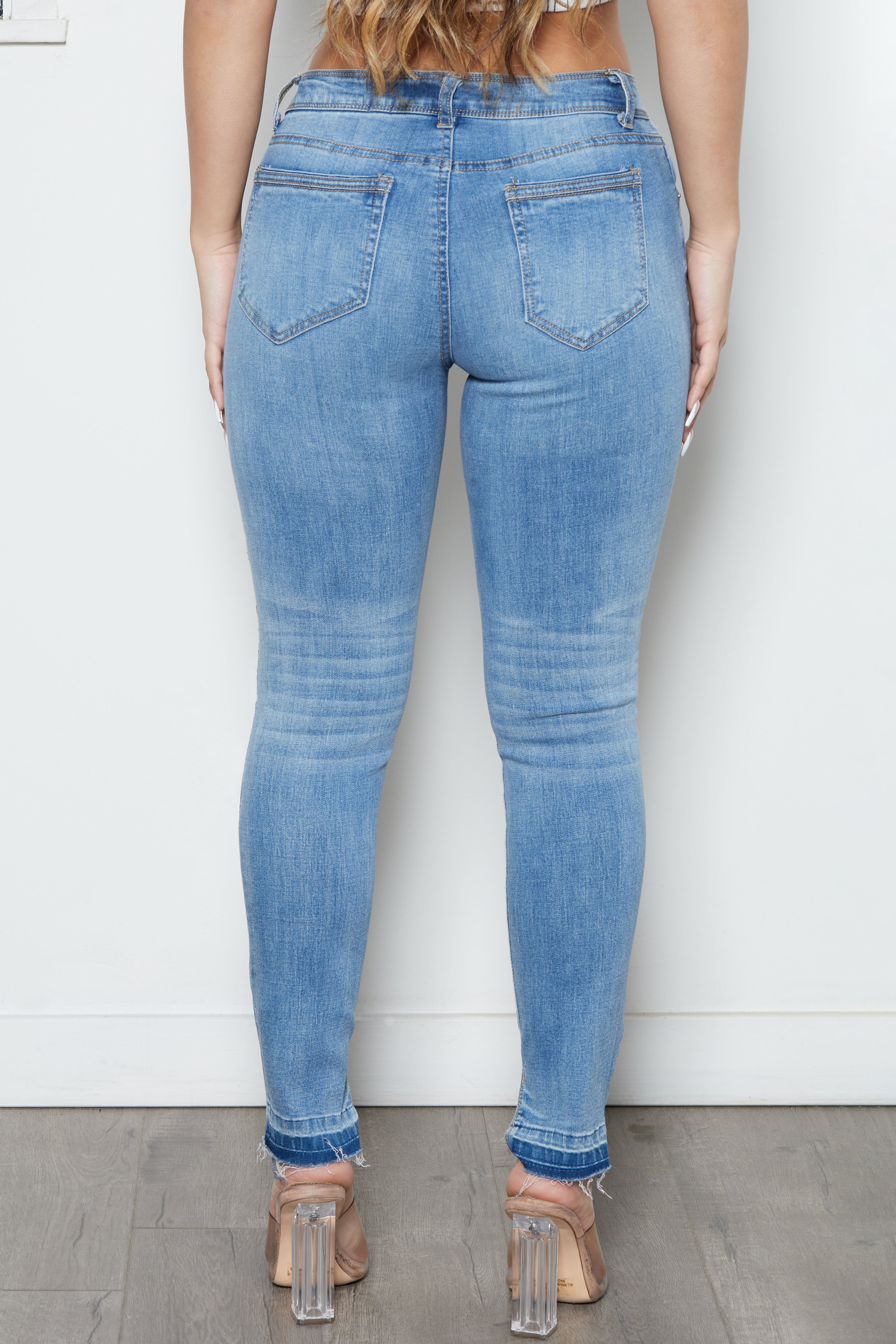Split Hem Women's Skinny Jean