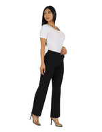 Load image into Gallery viewer,  Knit Crepe Solid Pull On Wide Leg Trouser shop bbj
