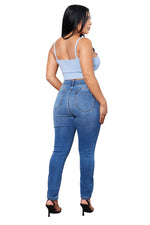 Load image into Gallery viewer, Goddess Skinny Destruction Jeans
