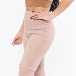 Load image into Gallery viewer, Suede High Rise Flare Pants
